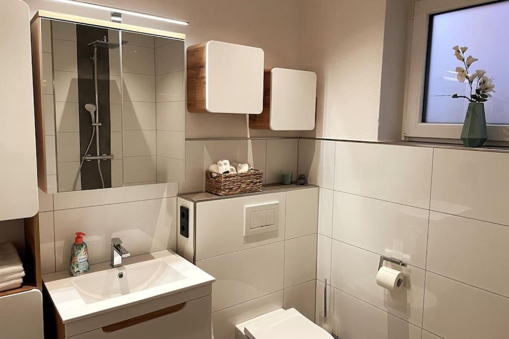 Gemuetliche, Topp Ausgestattete Ferienwohnung Bann Exteriér fotografie